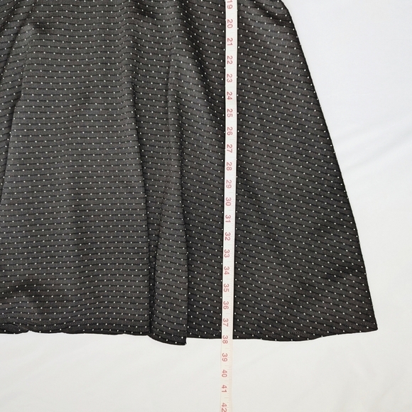 NWT Max Studio Women's A line Polka Dot Dress, Black White, Sz Large - Picture 10 of 11